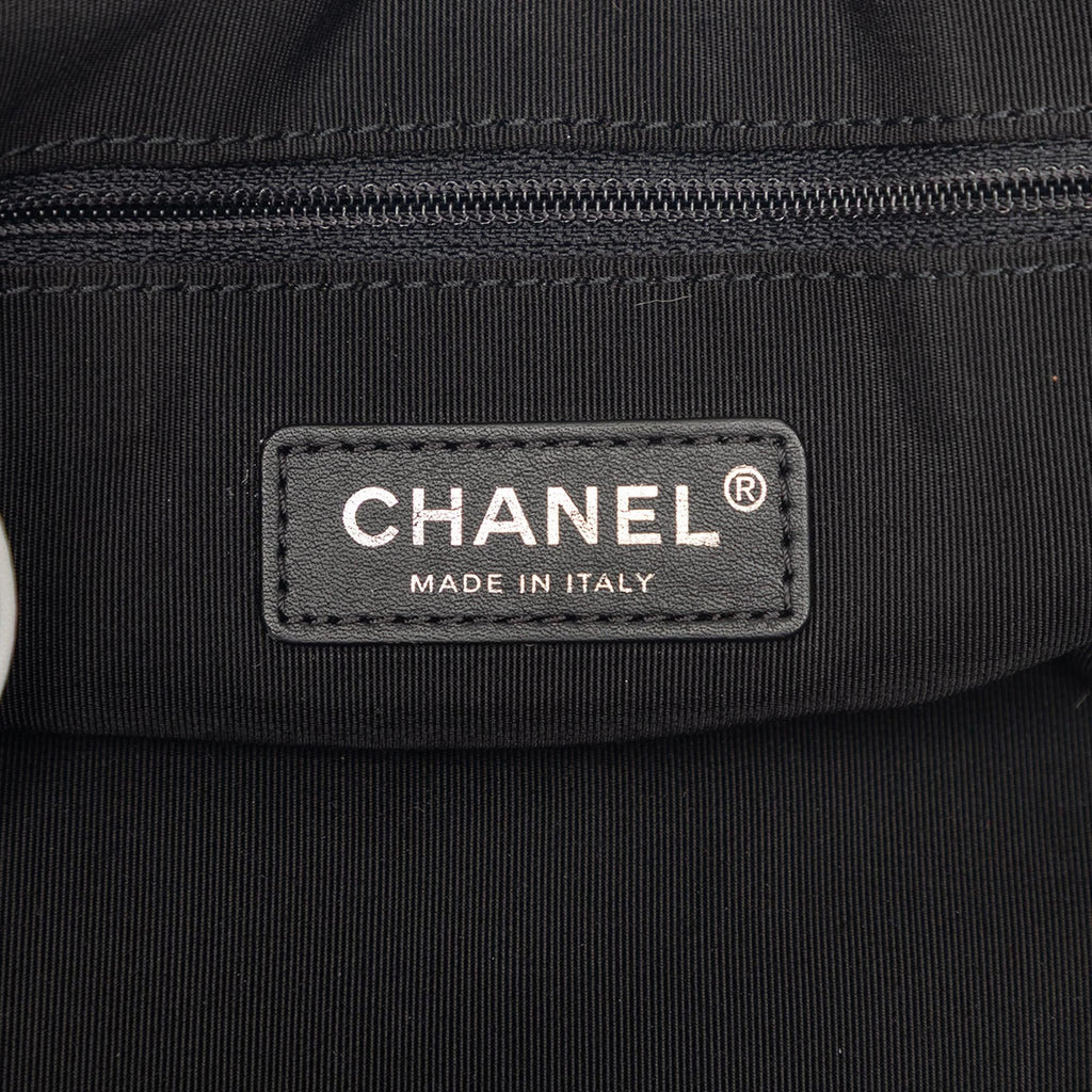 Chanel Coated Canvas La Pausa Bay Shopping Satchel - Black