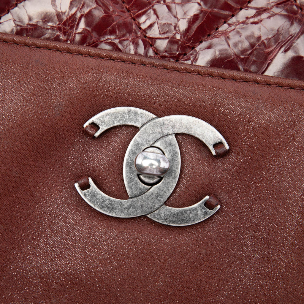 Chanel Iridescent Calfskin In The Mix Portobello Soft Tote Bag - Brown