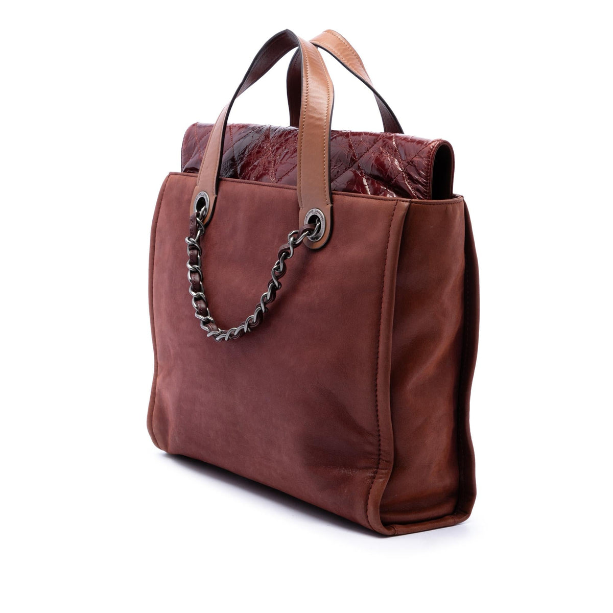 Chanel Iridescent Calfskin In The Mix Portobello Soft Tote Bag - Brown