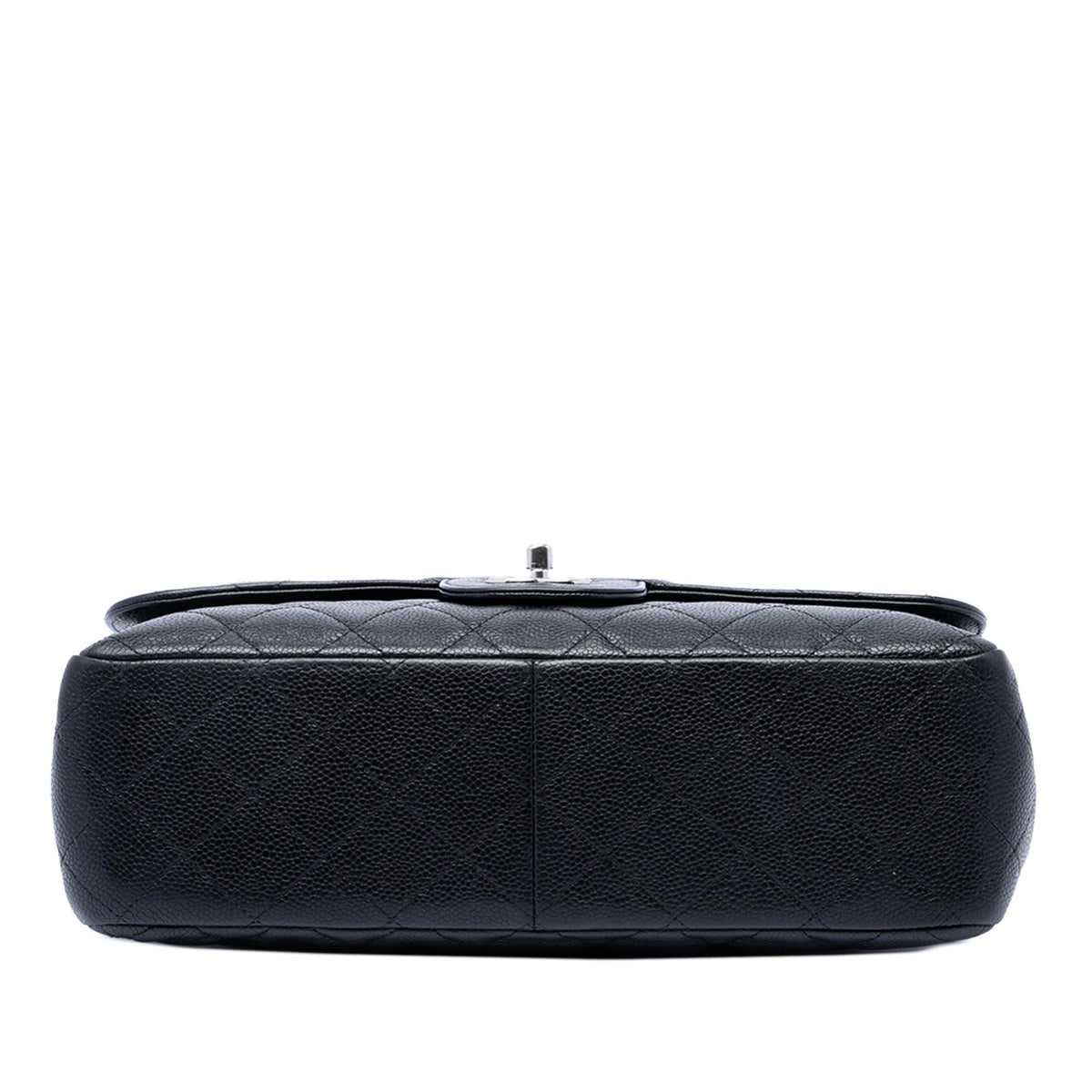 Chanel Jumbo Classic Caviar Double Flap Shoulder Bag - Black