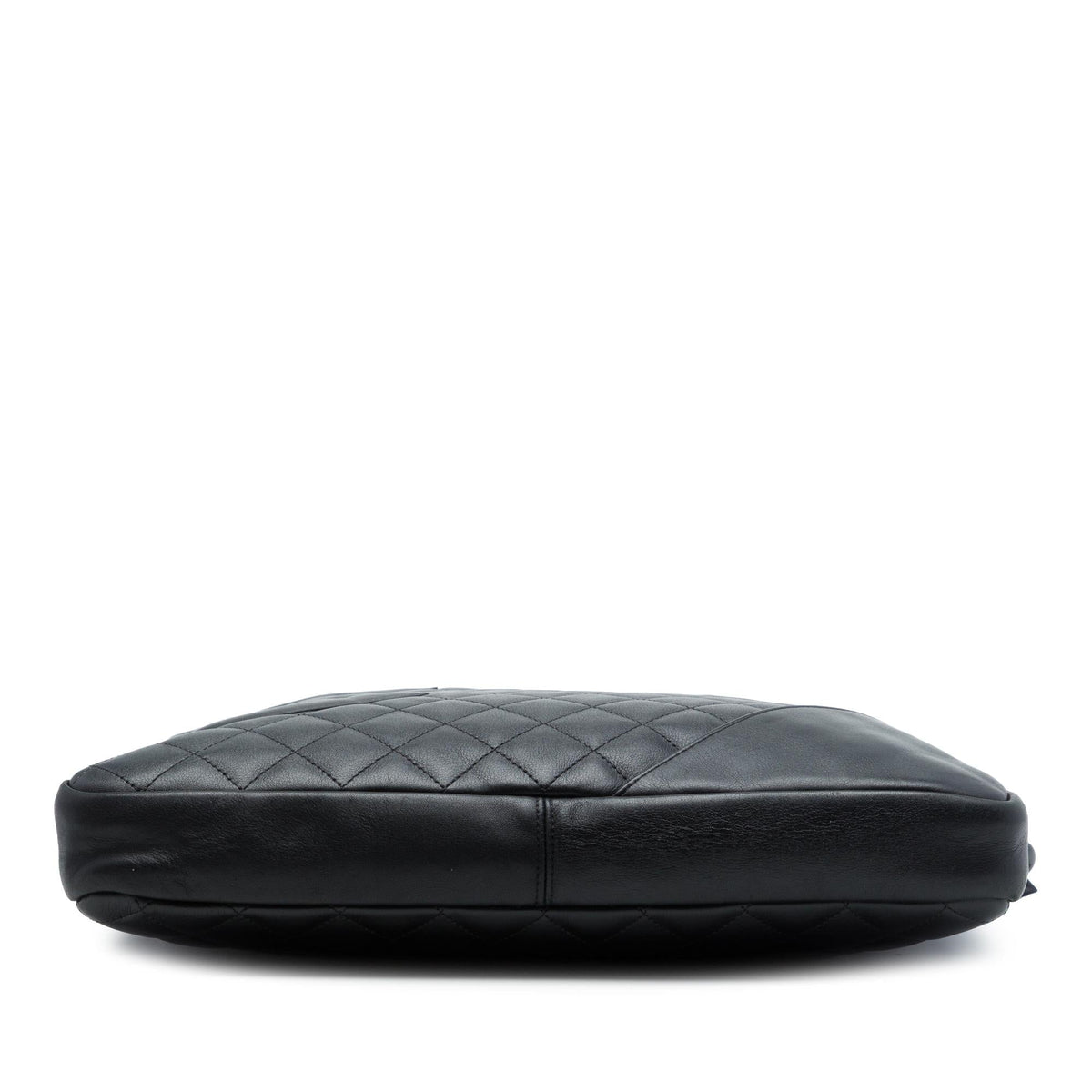 Chanel Large Quilted Lambskin Cambon Ligne Crossbody Bag - Black