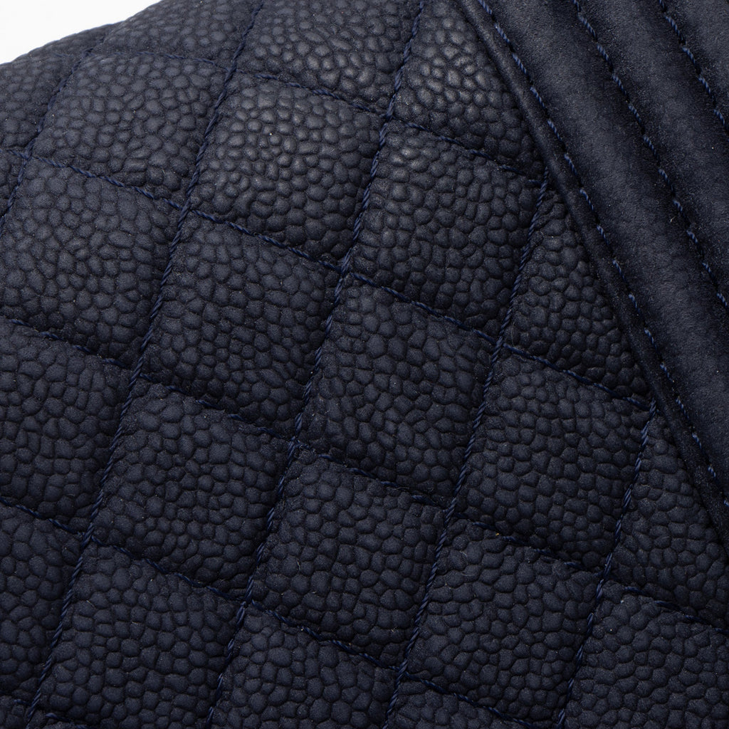 Chanel Matte Caviar Old Medium Boy Bag - Blue