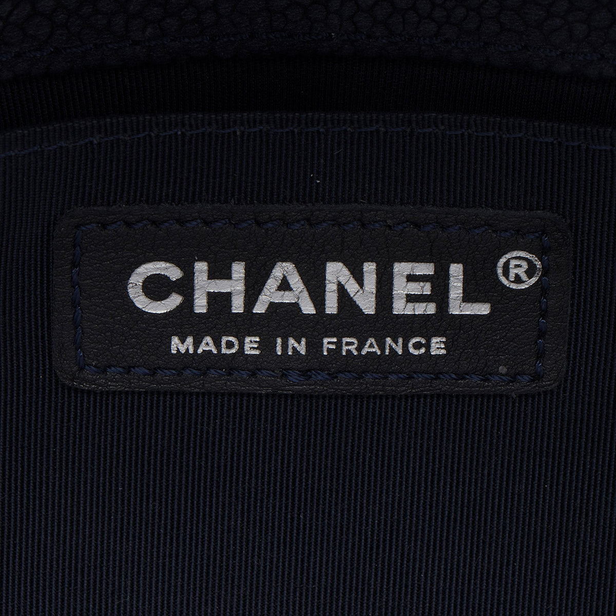 Chanel Matte Caviar Old Medium Boy Bag - Blue