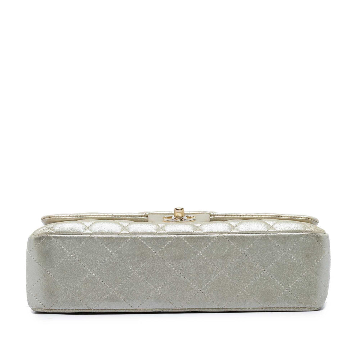 Chanel Medium Classic Iridescent Lambskin Double Flap Shoulder Bag - Gold