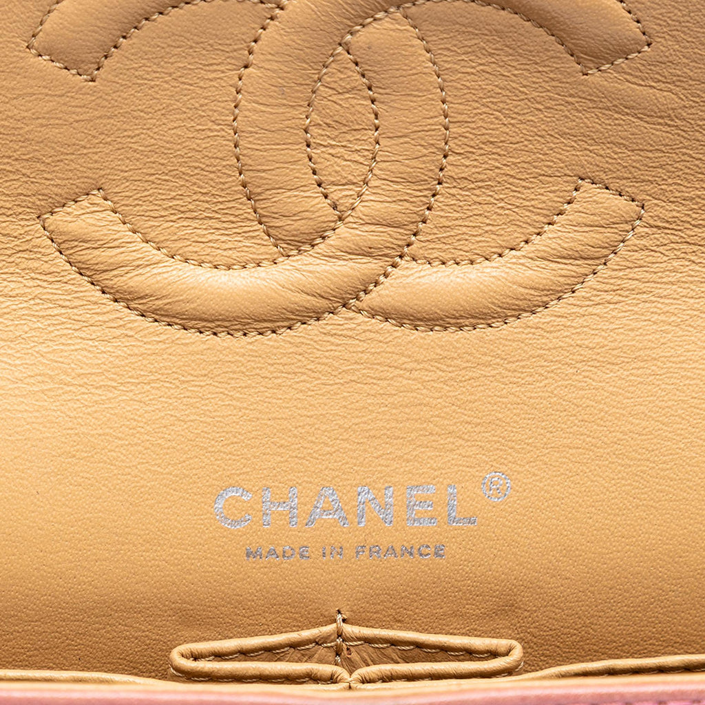 Chanel Medium Classic Washed Lambskin Bijoux Chain Double Flap Shoulder Bag - Pink