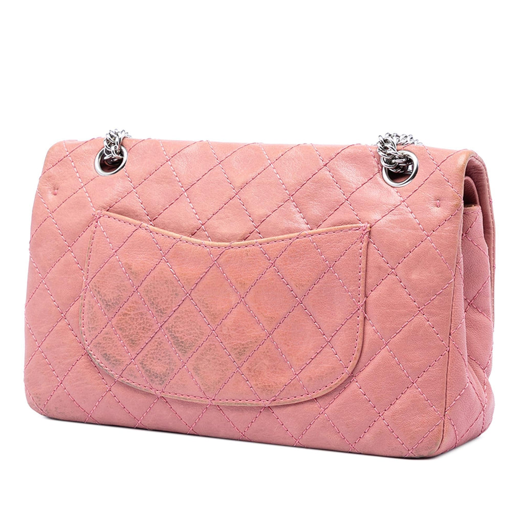 Chanel Medium Classic Washed Lambskin Bijoux Chain Double Flap Shoulder Bag - Pink