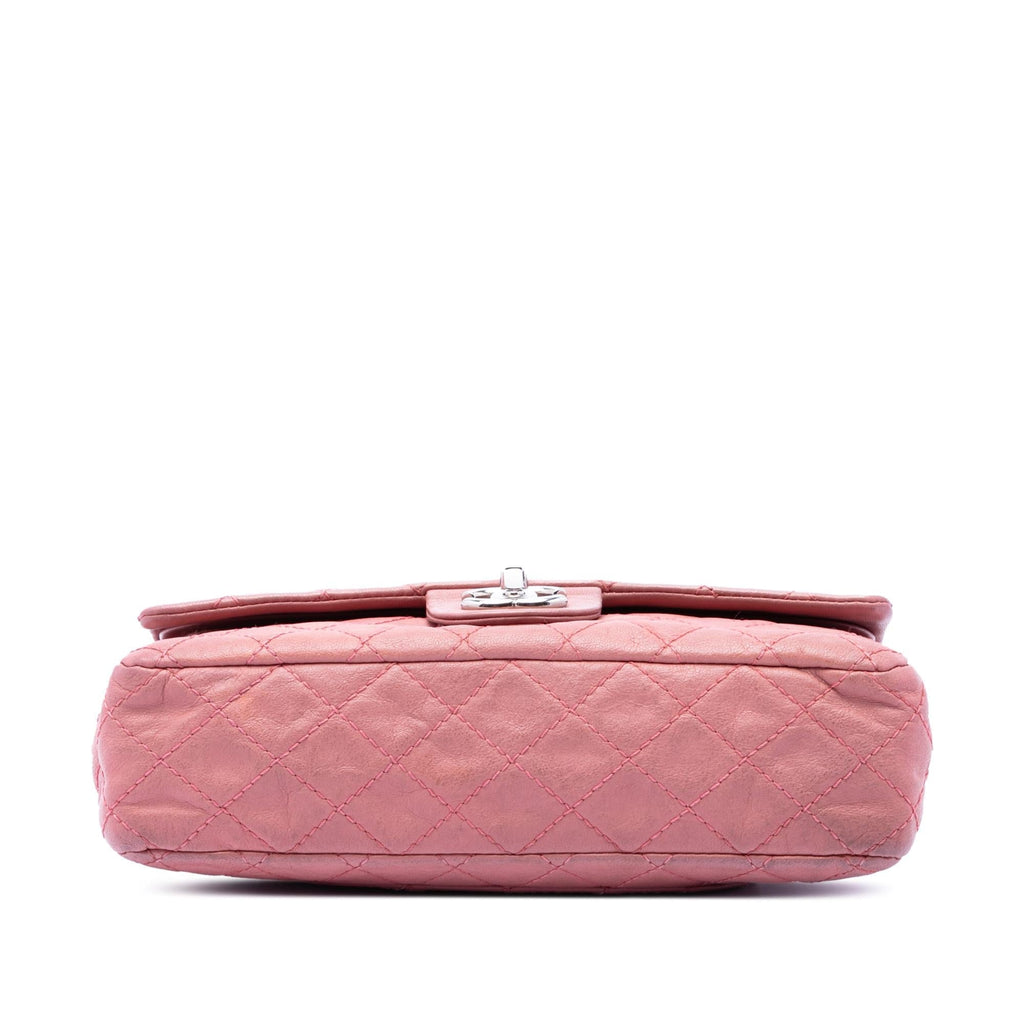 Chanel Medium Classic Washed Lambskin Bijoux Chain Double Flap Shoulder Bag - Pink