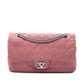 Chanel Medium Classic Washed Lambskin Bijoux Chain Double Flap Shoulder Bag - Pink