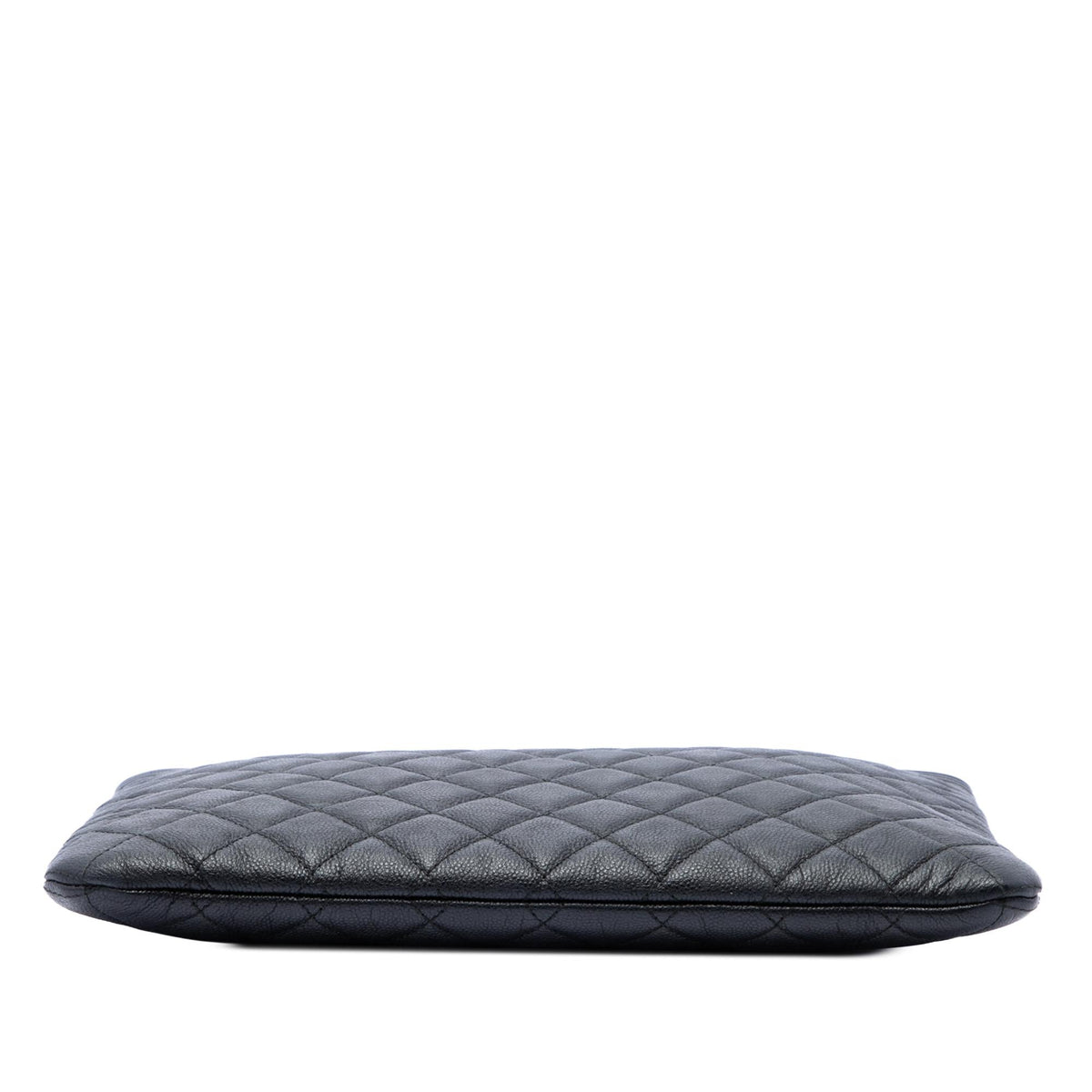 Chanel Medium Quilted Caviar Boy O Case Clutch - Black