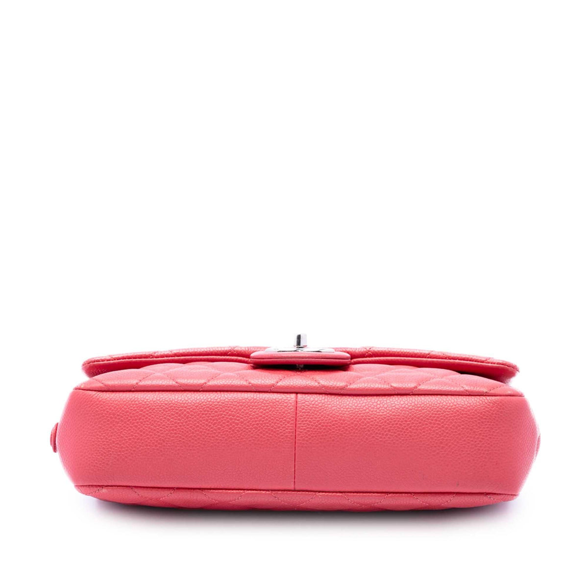 Chanel Medium Quilted Caviar Easy Flap Shoulder Bag - Pink