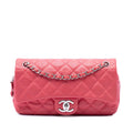 Chanel Medium Quilted Caviar Easy Flap Shoulder Bag - Pink