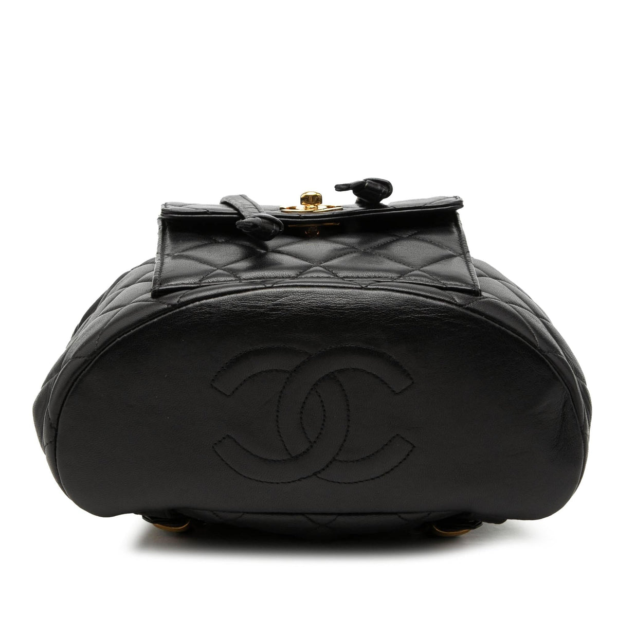 Chanel Medium Quilted Lambskin Duma Backpack - Black