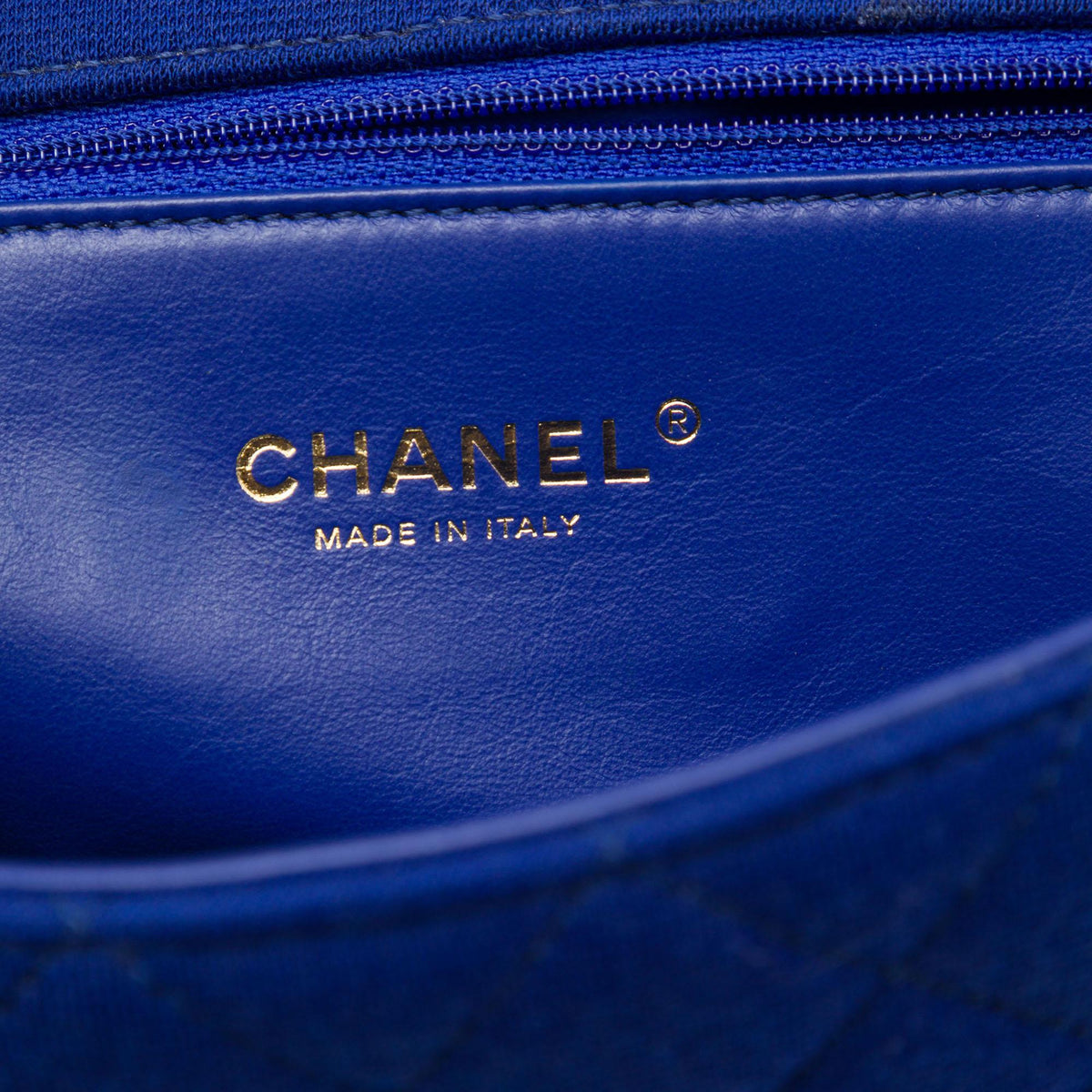 Chanel Medium Tricolor Jersey CC Filigree Flap Crossbody Bag - Blue