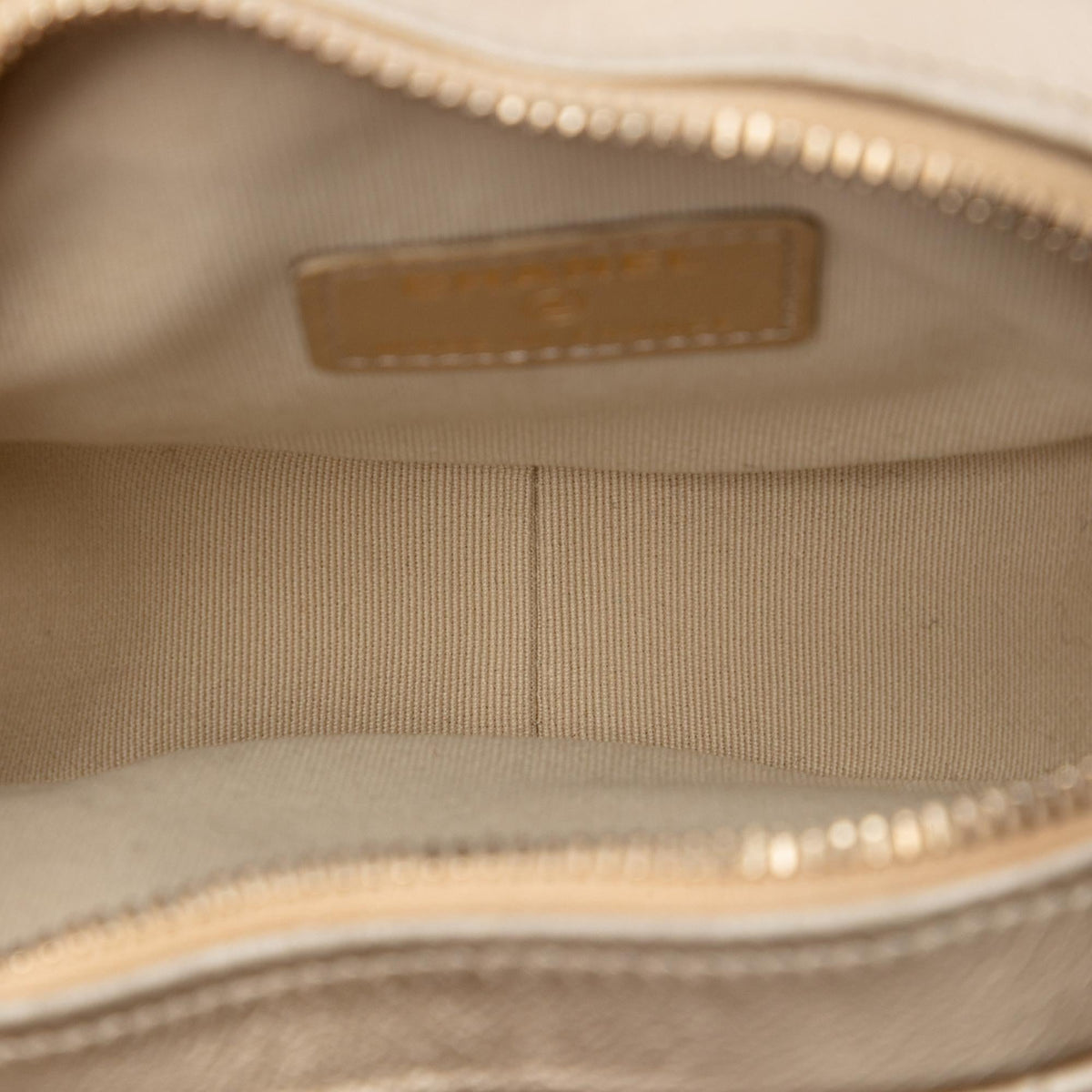 Chanel Mini Metallic Lambskin CC in Love Heart Crossbody Bag - Gold