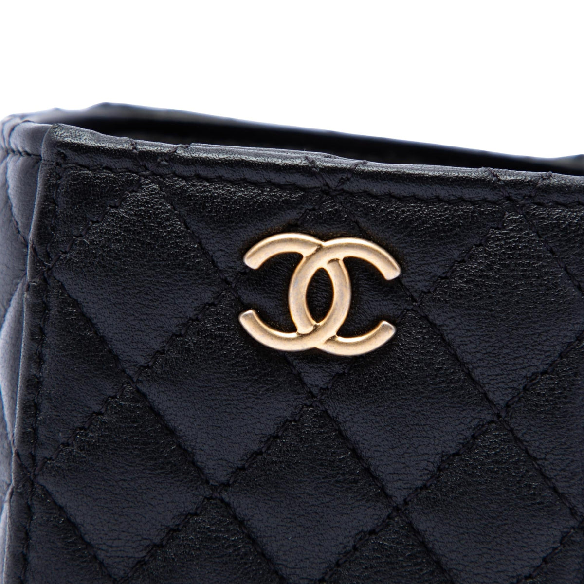 Chanel Mini Quilted Calfskin Drawstring Bucket Bag - Black