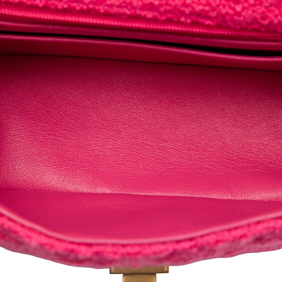 Chanel Mini Quilted Tweed Reissue 2.55 Single Flap 224 Shoulder Bag - Pink