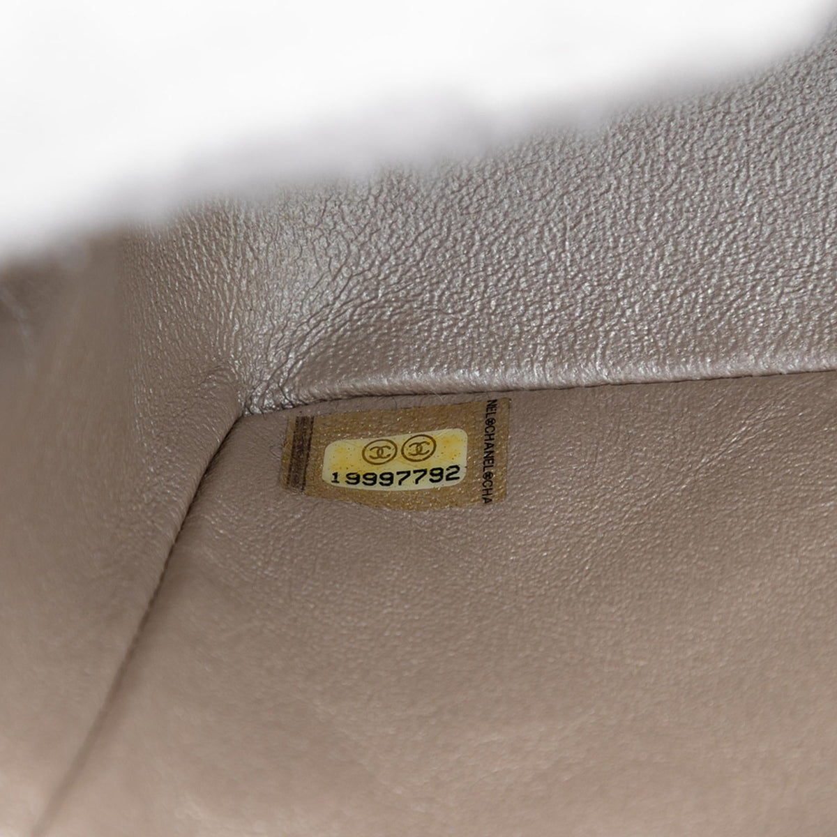 Chanel Mini Square Classic Metallic Lambskin Single Flap Crossbody Bag - Brown