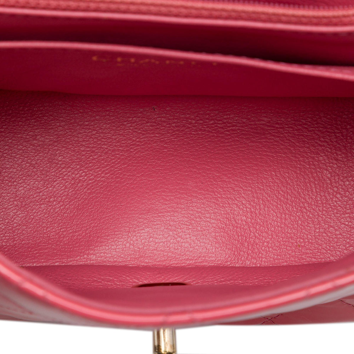 Chanel Mini Square Classic Patent Single Flap Crossbody Bag - Pink