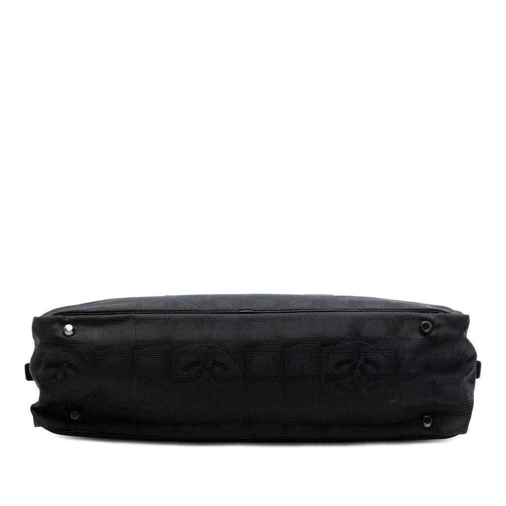 Chanel New Travel Line Nylon Handbag Satchel - Black