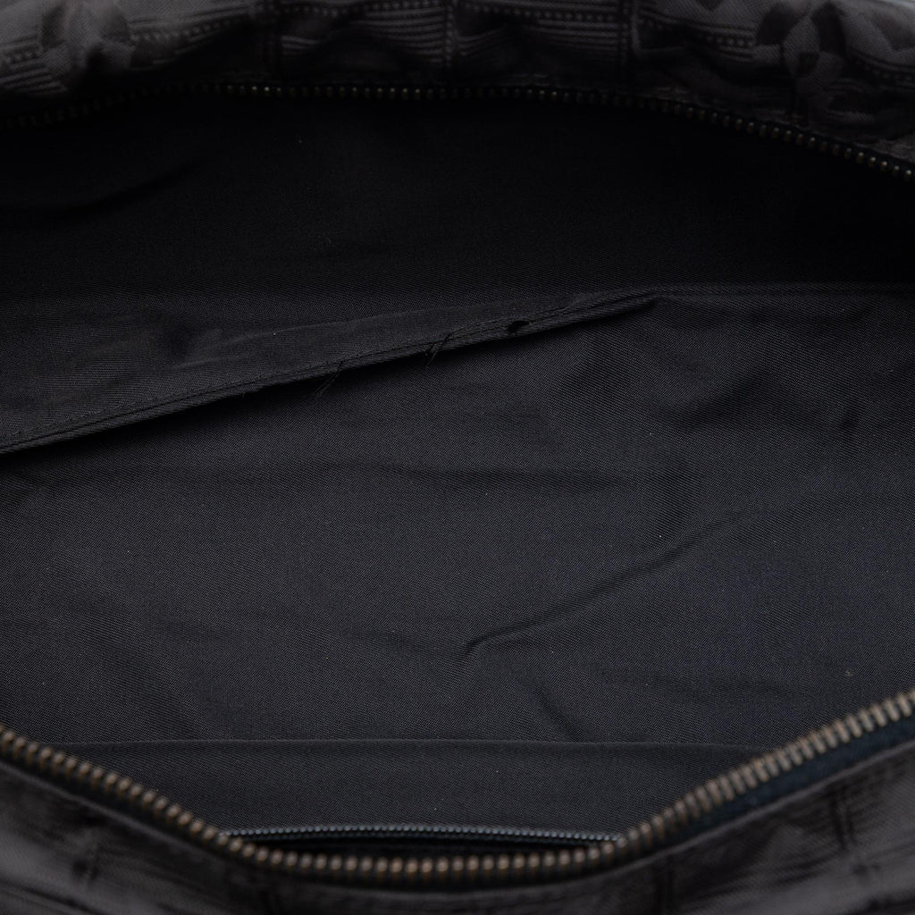 Chanel New Travel Line Nylon Handbag Satchel - Black