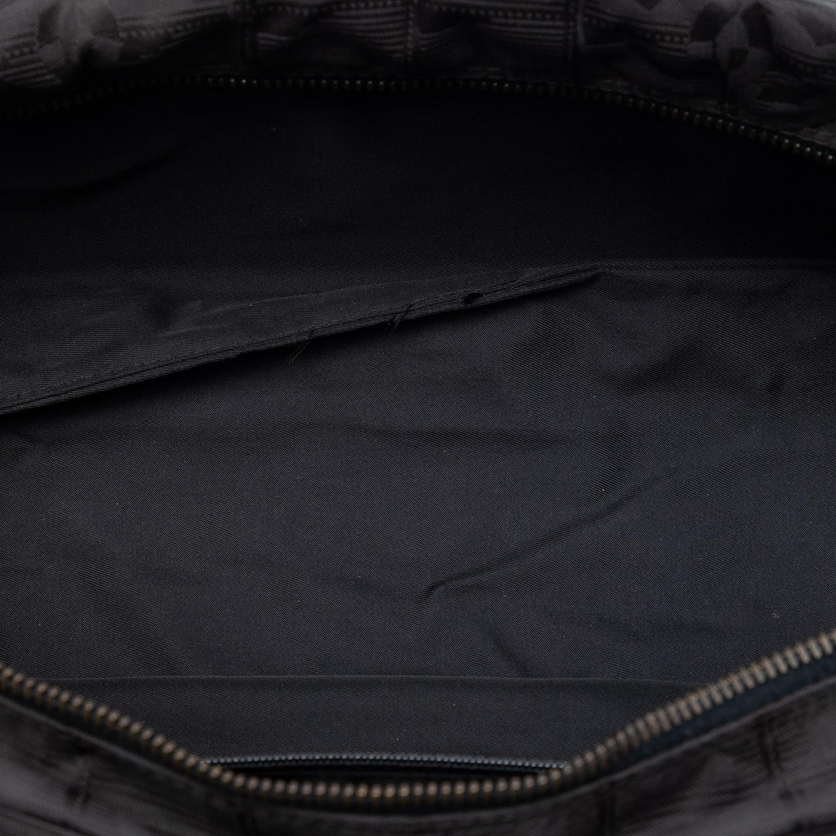 Chanel New Travel Line Nylon Handbag Satchel - Black
