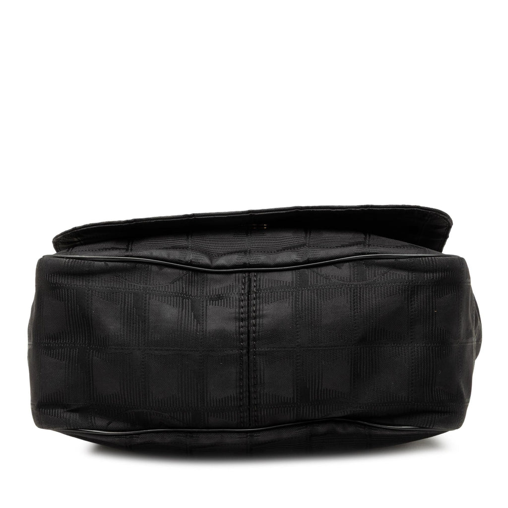 Chanel New Travel Line Nylon Messenger Bag - Black