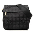Chanel New Travel Line Nylon Messenger Bag - Black
