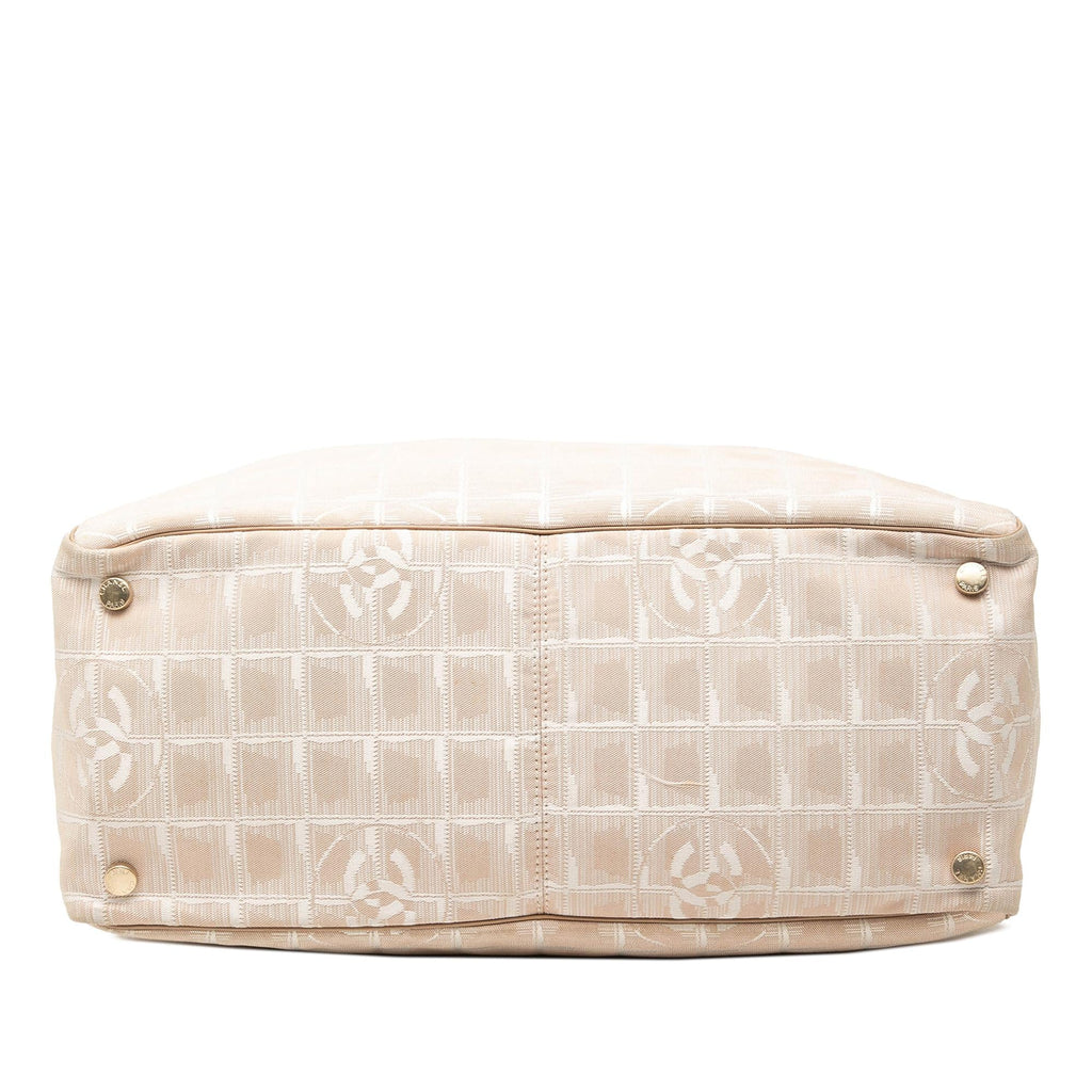Chanel New Travel Line Nylon Tote Bag - Beige