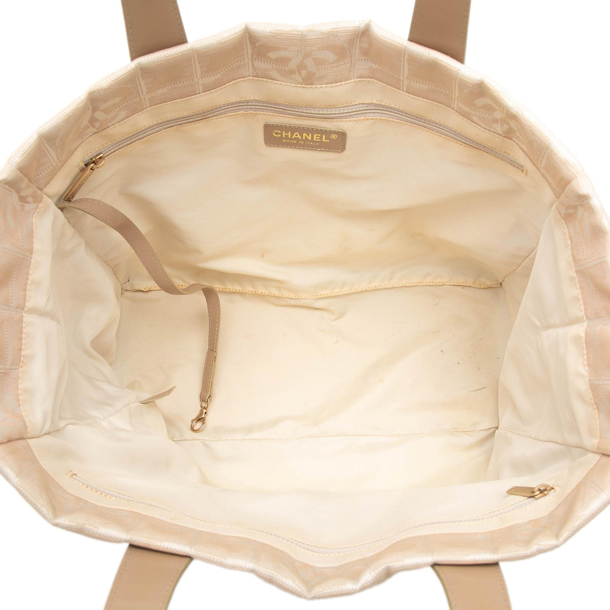 Chanel New Travel Line Nylon Tote Bag - Beige
