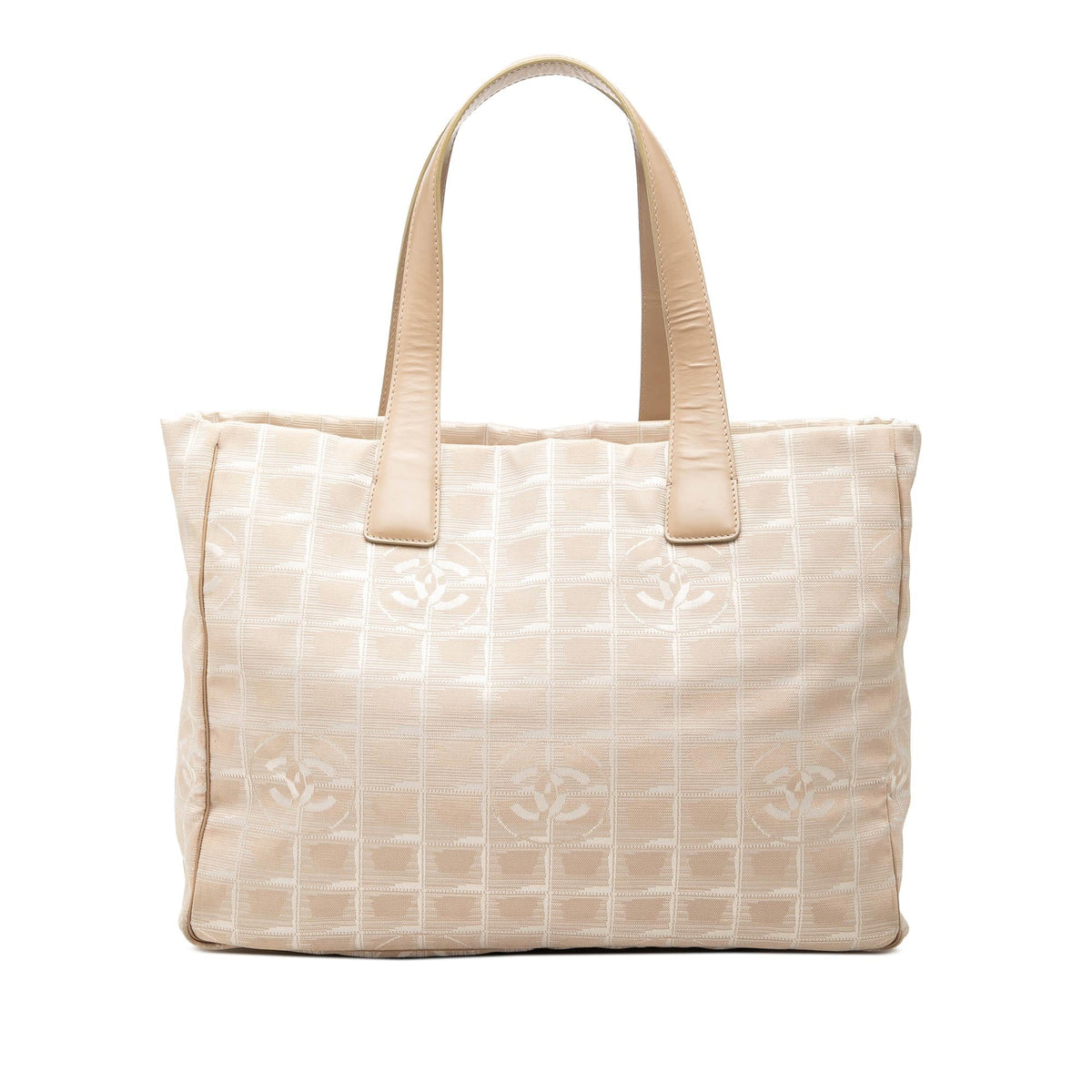 Chanel New Travel Line Nylon Tote Bag - Beige