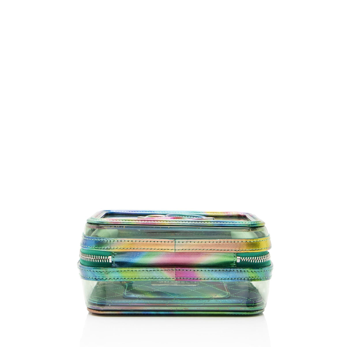 Chanel PVC Rainbow CC Filigree Small Vanity Case Crossbody Bag - Green/Multi