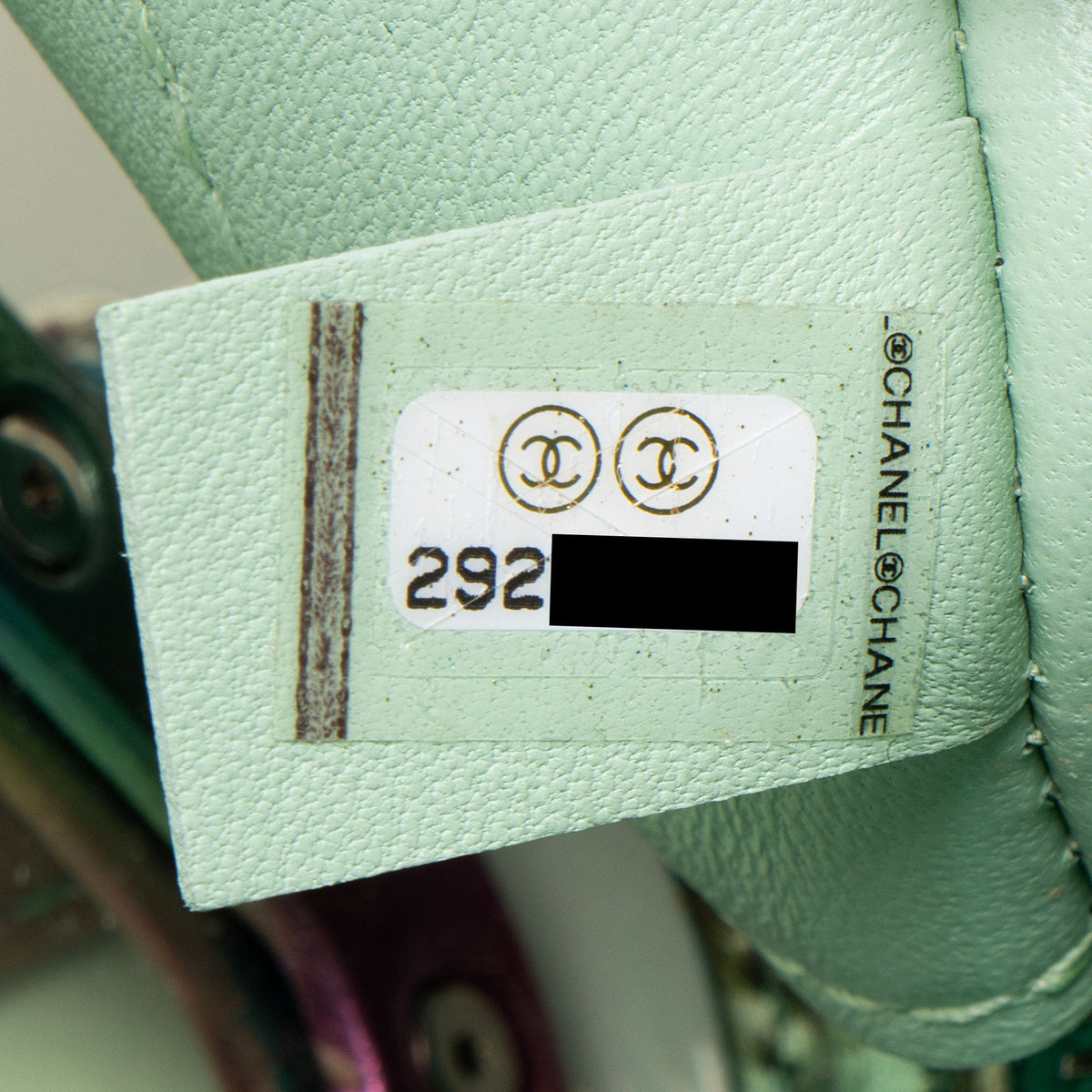 Chanel PVC Rainbow CC Filigree Small Vanity Case Crossbody Bag - Green/Multi