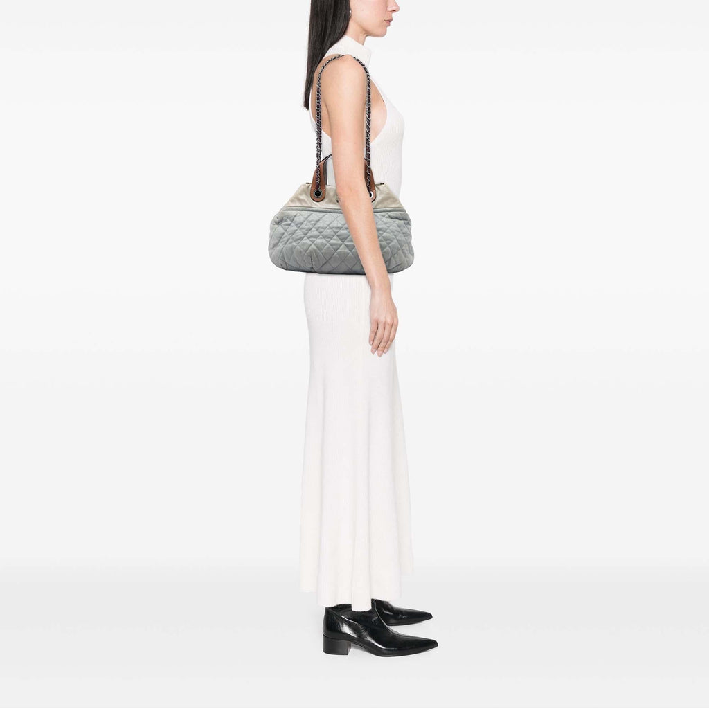Chanel Paris Byzance Small Calfskin In The Mix Tote Bag - Grey