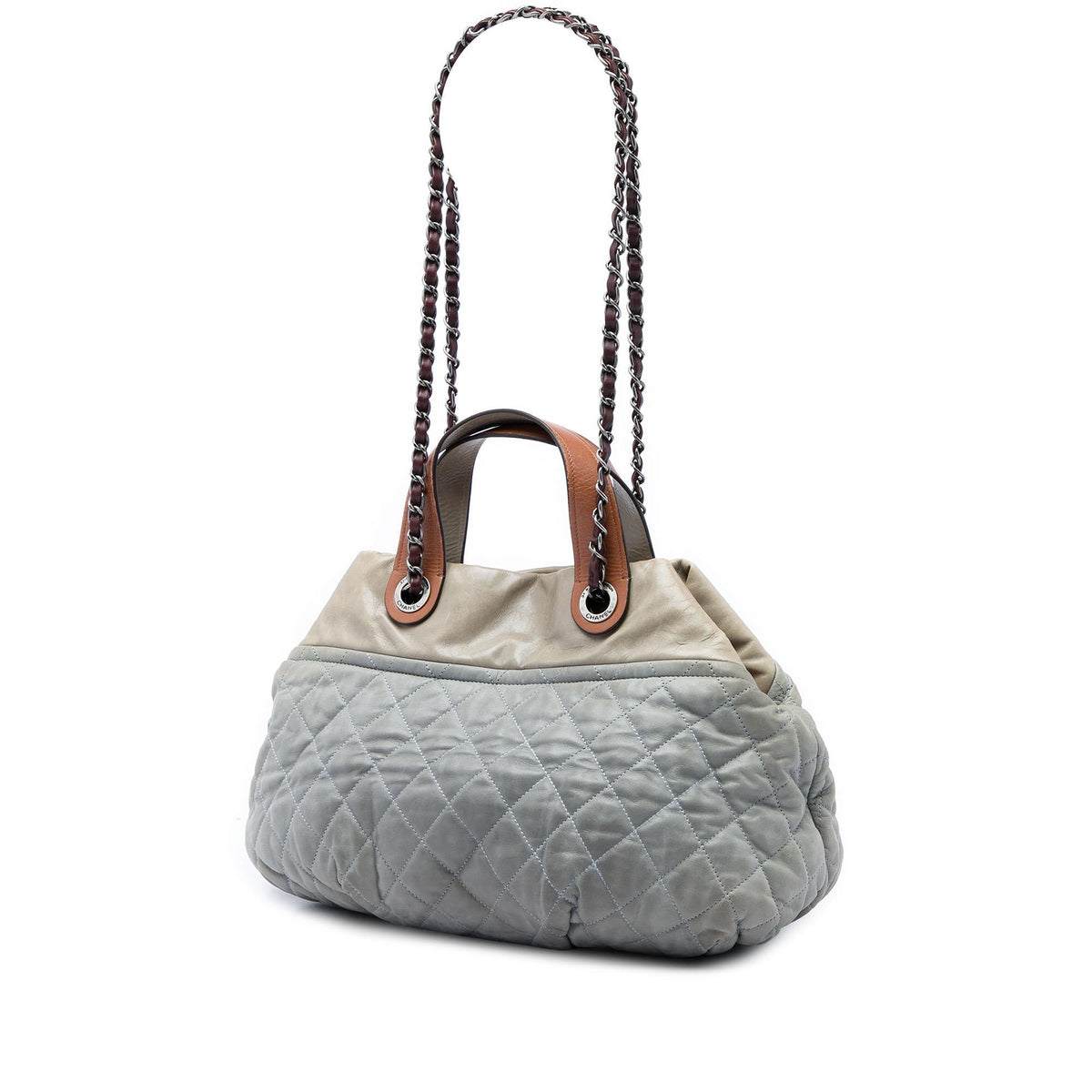 Chanel Paris Byzance Small Calfskin In The Mix Tote Bag - Grey