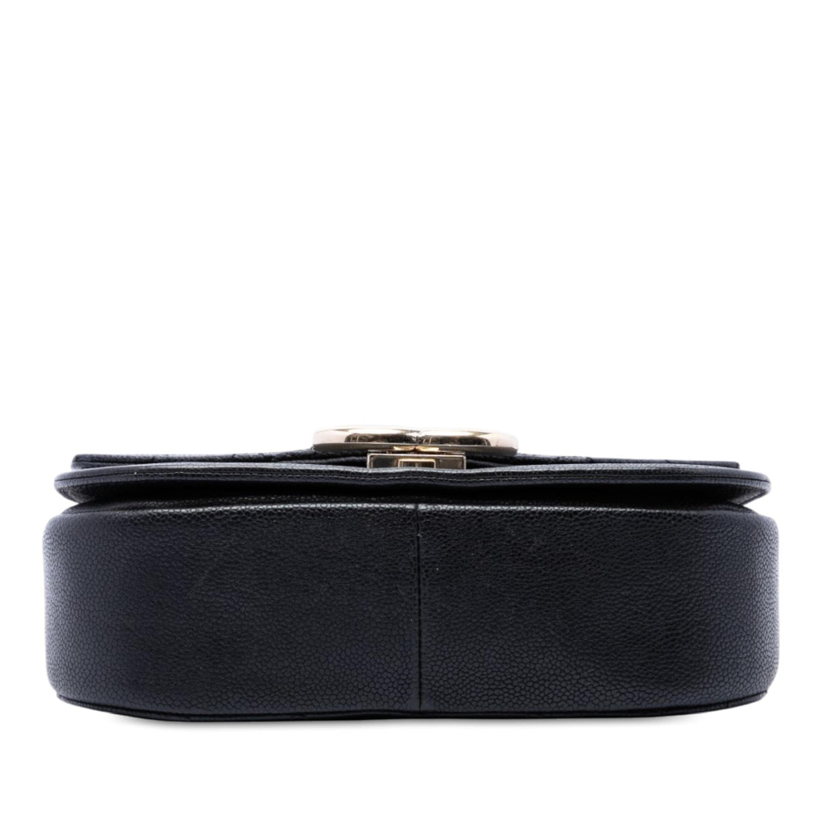 Chanel Paris Cuba Small Quilted Caviar Thread Around Flap Satchel - Black