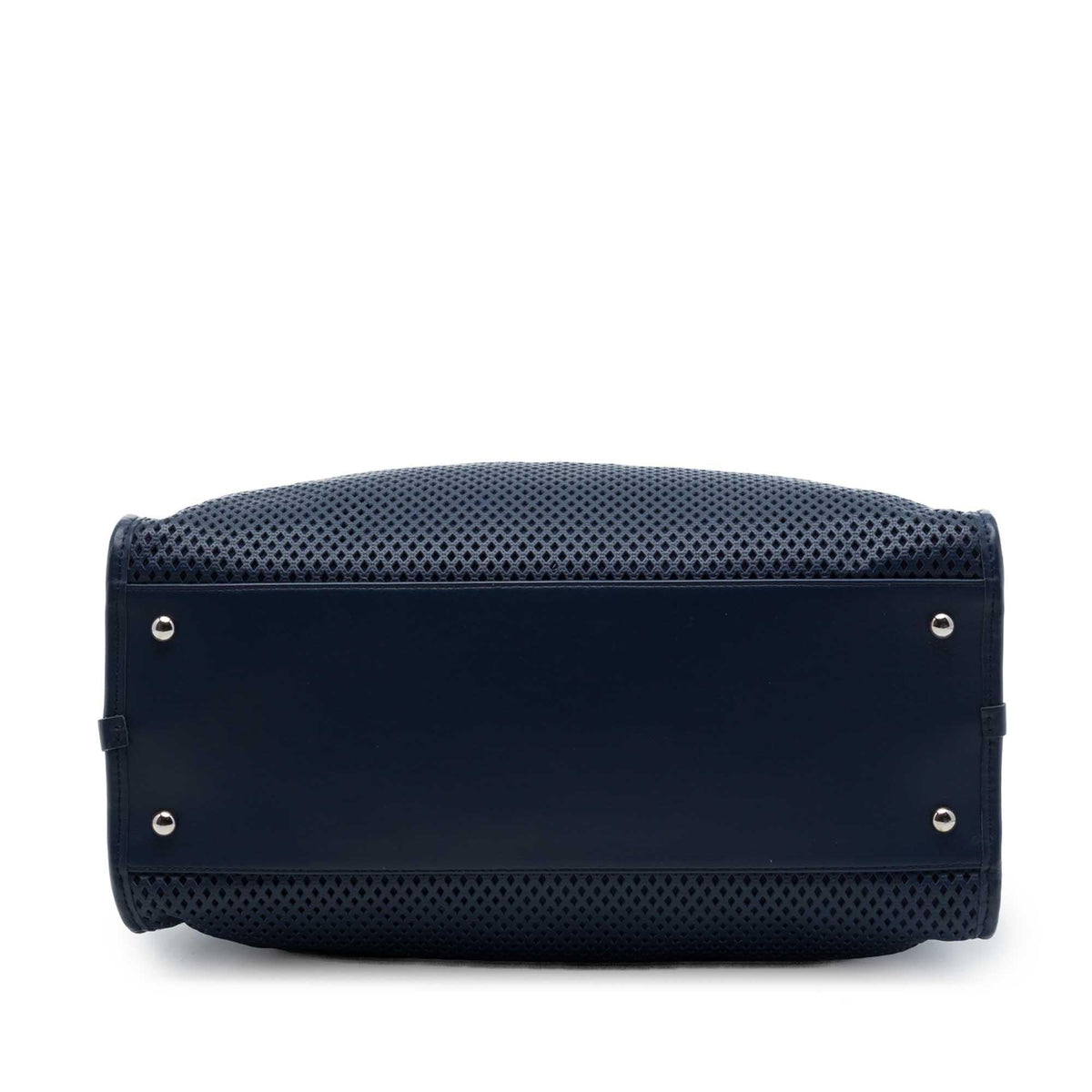 Chanel Perforated Calfskin Up In The Air Tote Bag - Blue
