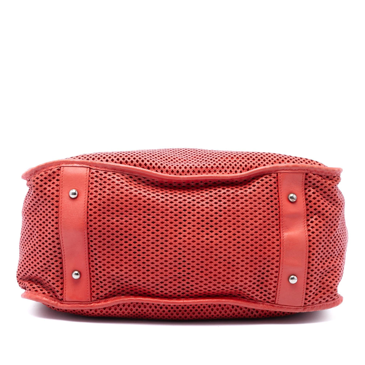Chanel Perforated Calfskin Up In The Air Tote Bag - Red