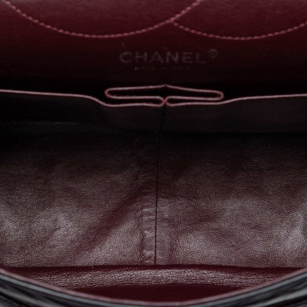 Chanel Quilted Aged Calfskin Reissue 2.55 Double Flap 227 Shoulder Bag - Black