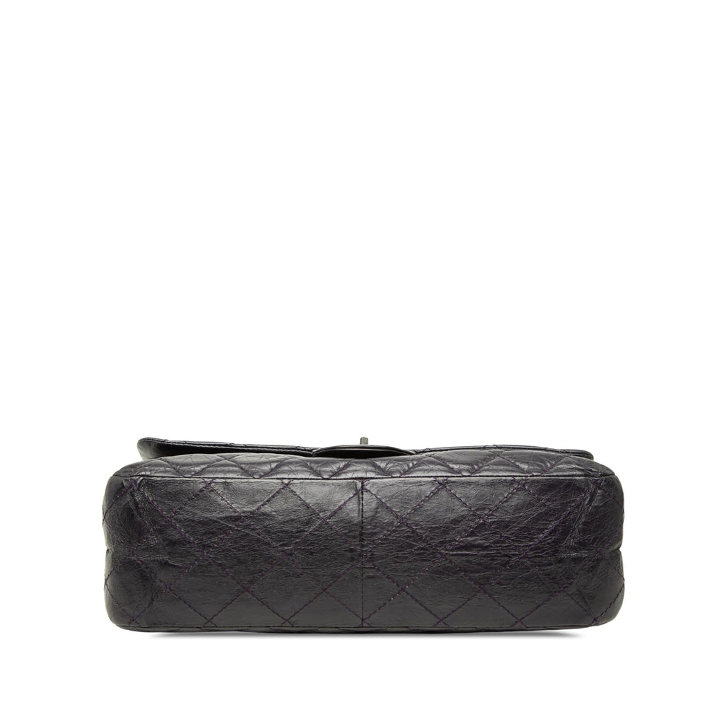 Chanel Quilted Aged Calfskin Reissue 2.55 Double Flap 227 Shoulder Bag - Purple