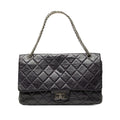 Chanel Quilted Aged Calfskin Reissue 2.55 Double Flap 227 Shoulder Bag - Purple