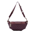 Chanel Quilted Calfskin Banane Waist Bag - Red