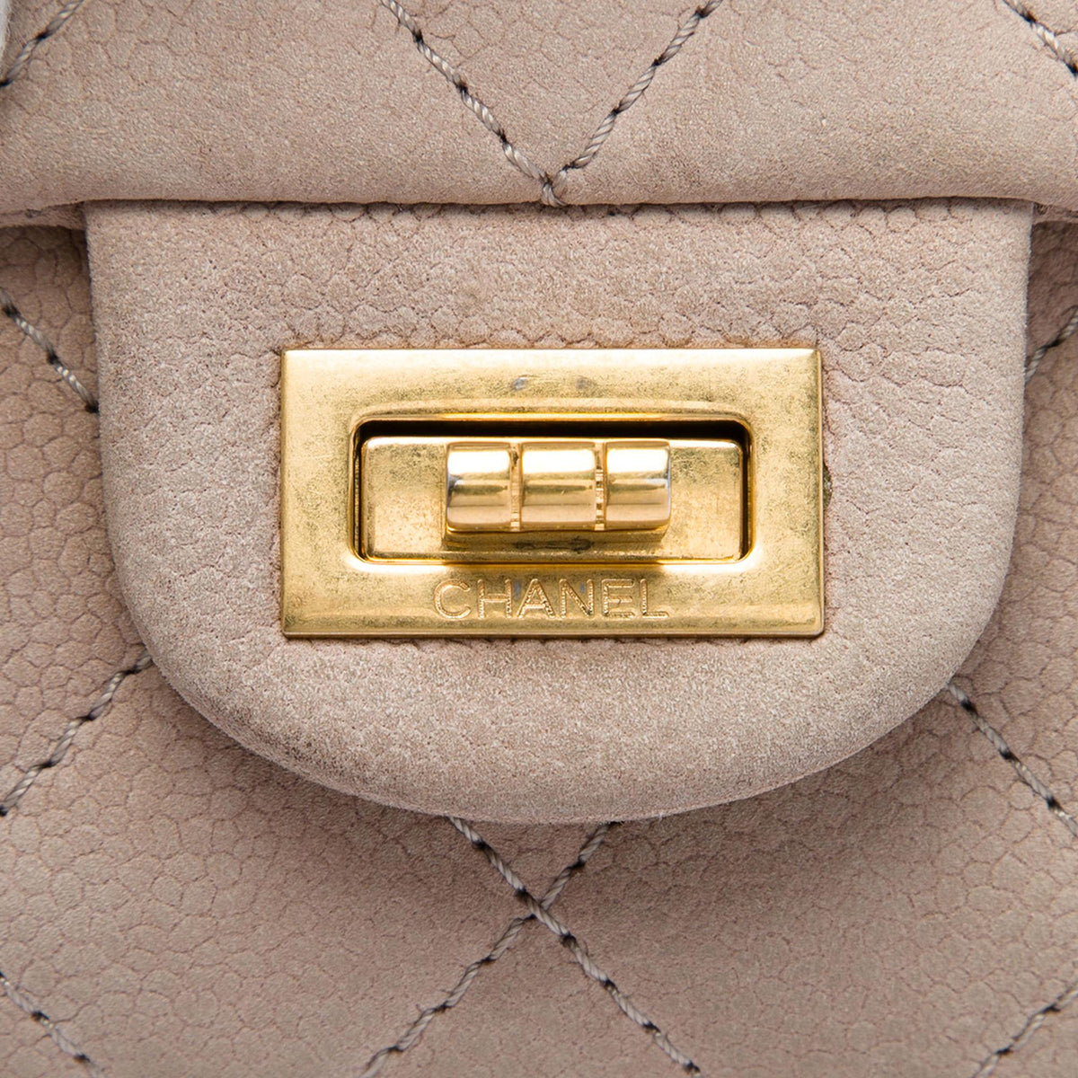 Chanel Quilted Caviar Reissue 2.55 Double Flap 226 Shoulder Bag - Brown