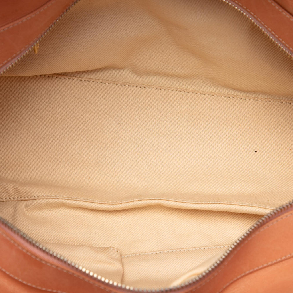 Chanel Quilted Iridescent Calfskin Chic Quilt Bowling Bag - Orange