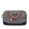 Chanel Quilted Jersey and Lambskin Coco Sailor Camera Bag - Black