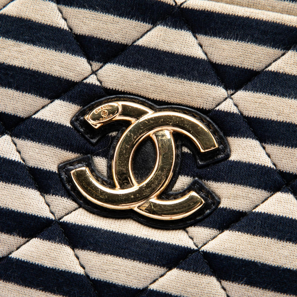 Chanel Quilted Jersey and Lambskin Coco Sailor Camera Bag - Black