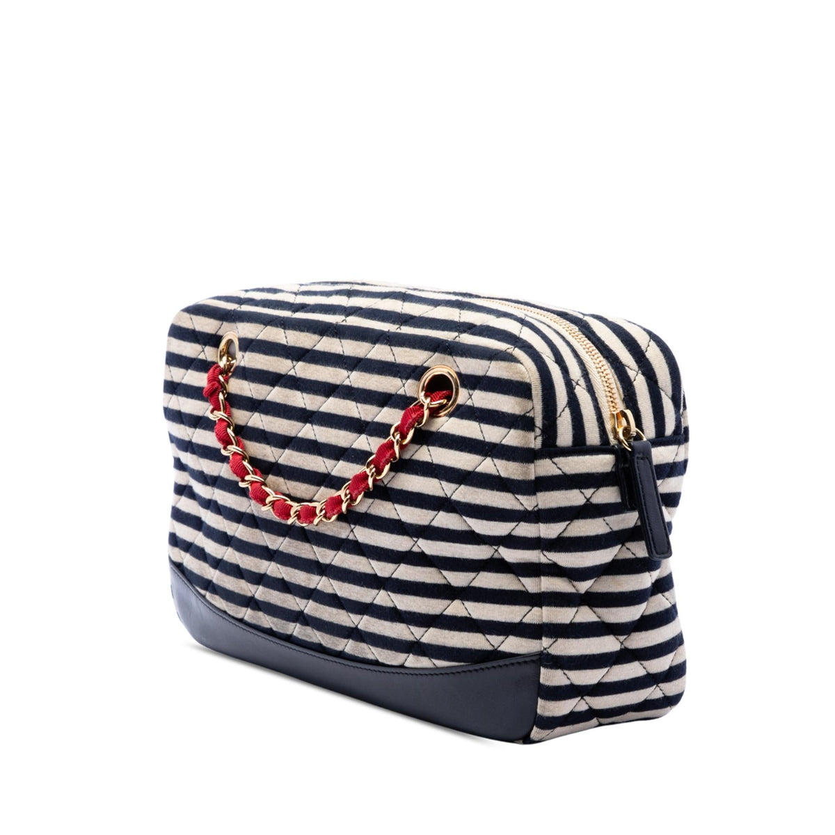 Chanel Quilted Jersey and Lambskin Coco Sailor Camera Bag - Black