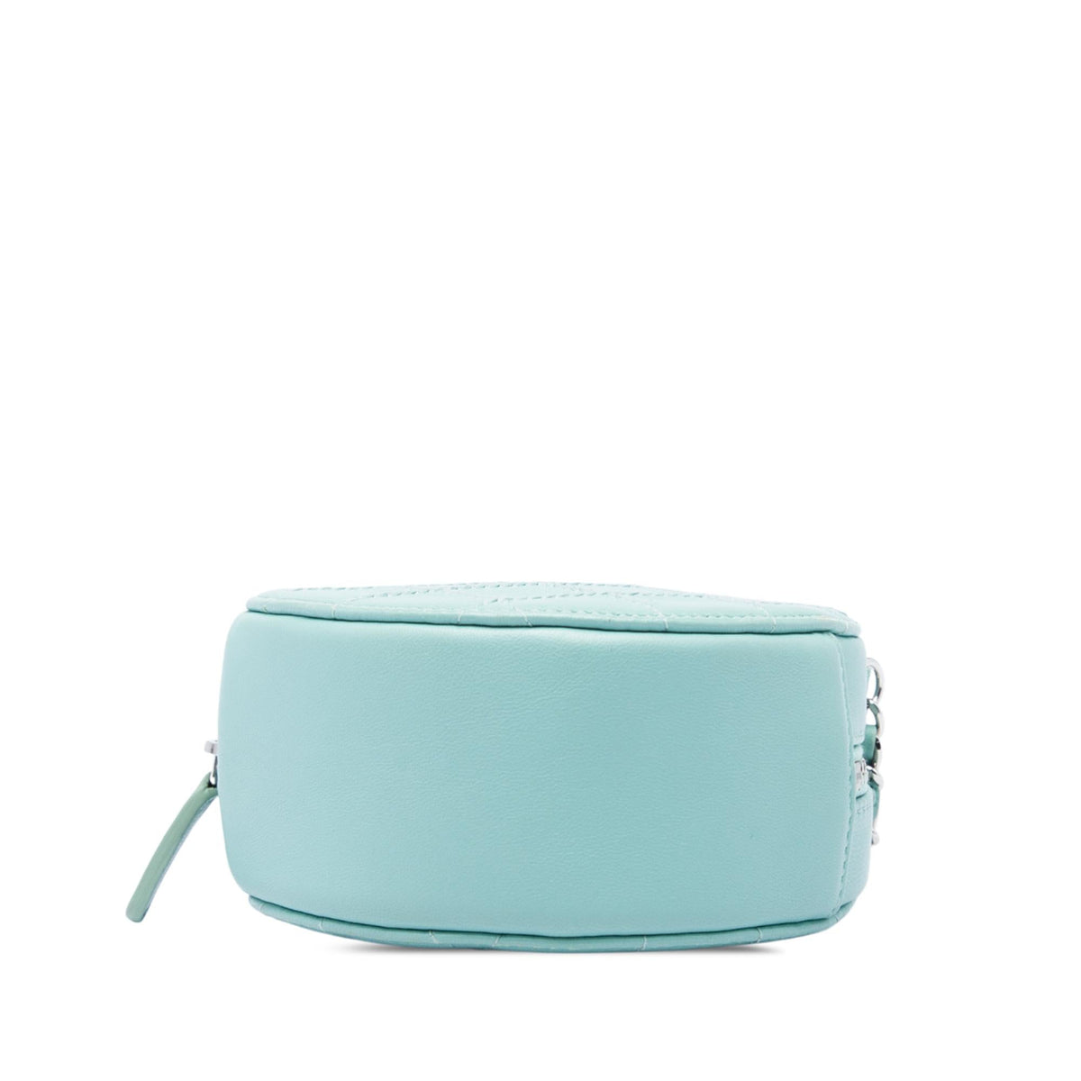 Chanel Quilted Lambskin Ultimate Stitch Round Clutch With Chain - Blue
