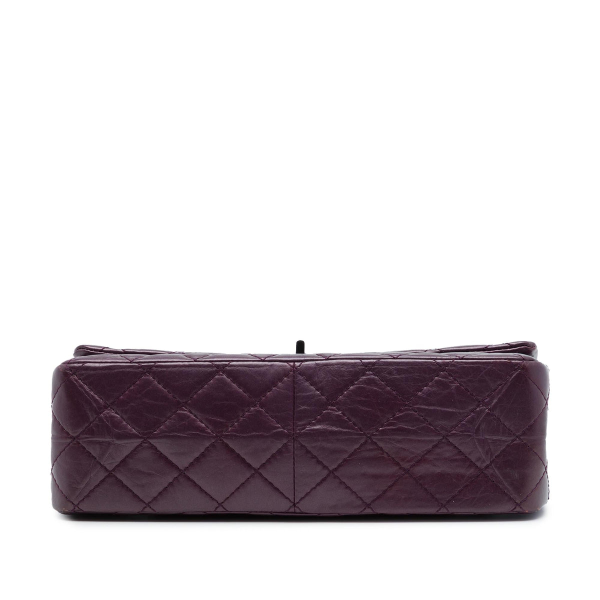 Chanel Quilted Metallic Aged Calfskin Reissue 2.55 Double Flap 226 Shoulder Bag - Purple