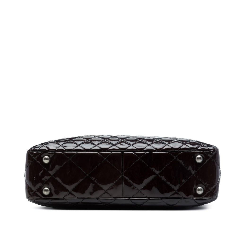 Chanel Quilted Patent Reissue 2.55 Tote Bag - Brown