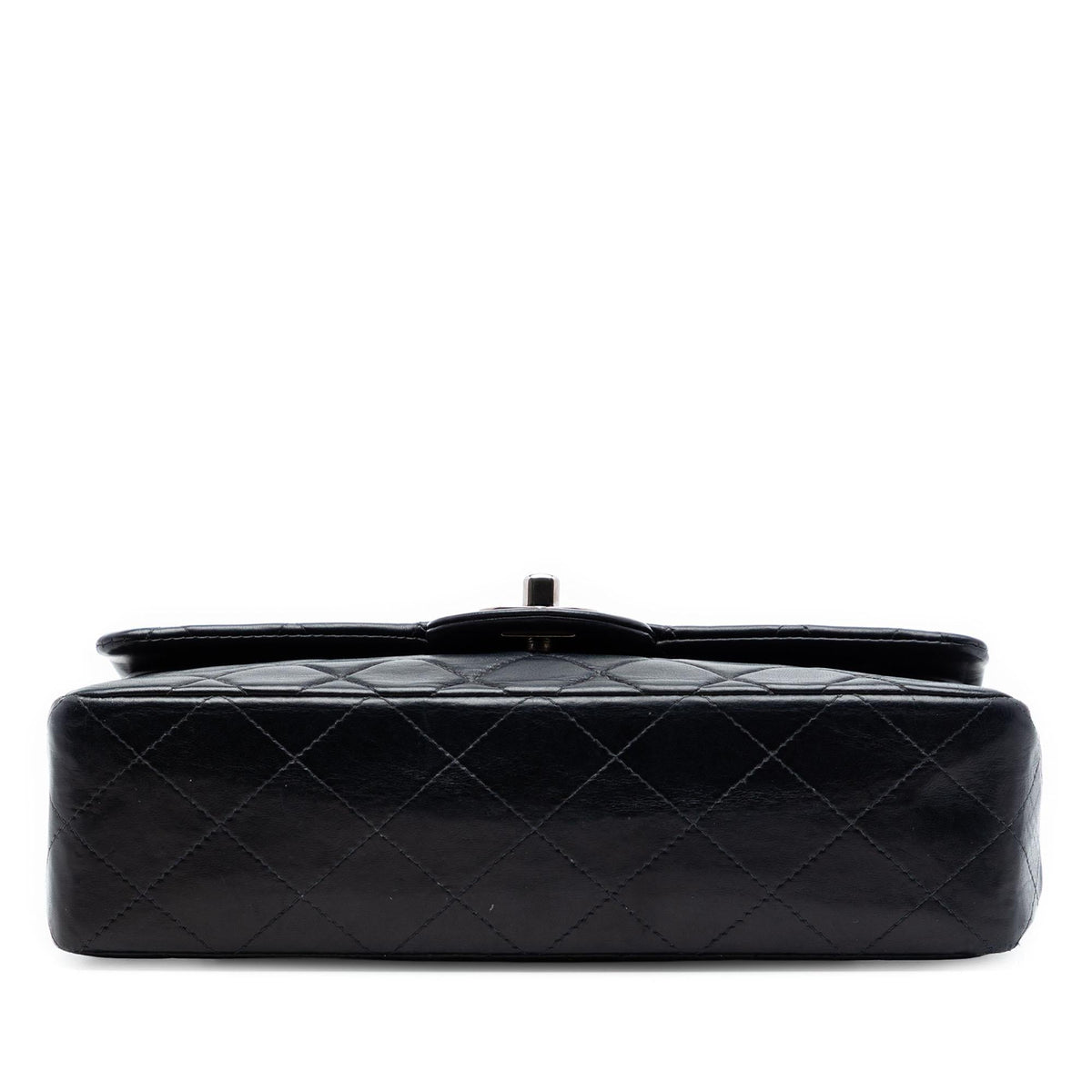 Chanel Small Classic Lambskin Double Flap Shoulder Bag - Black